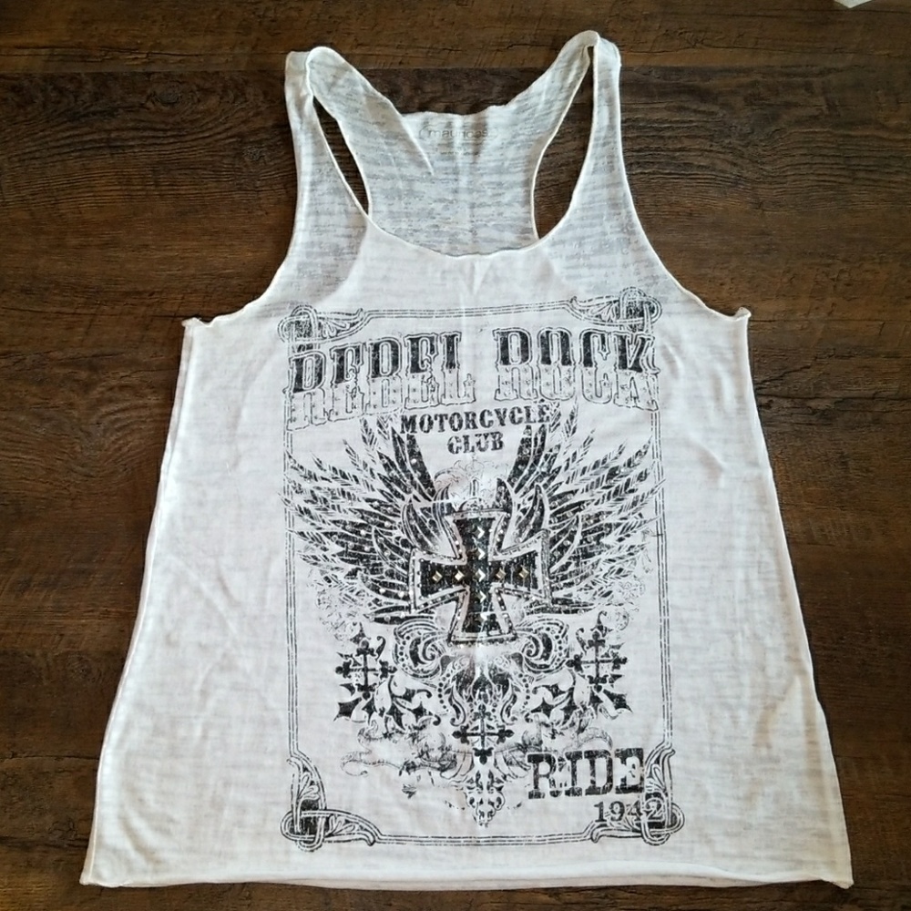 Racerback graphic tank